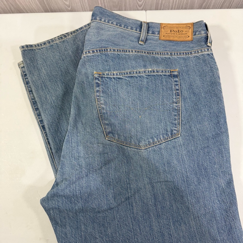 Polo Ralph Lauren Mens Hampton Relaxed Straight Big & Tall 46 X‎ 32 Denim Jeans